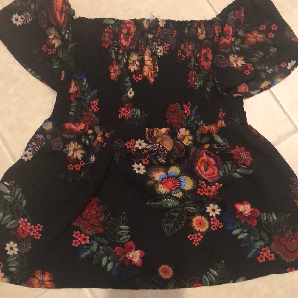 off the shoulder style top